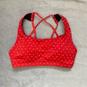 Onzie x Free People Red Heart Sports Bra M/L